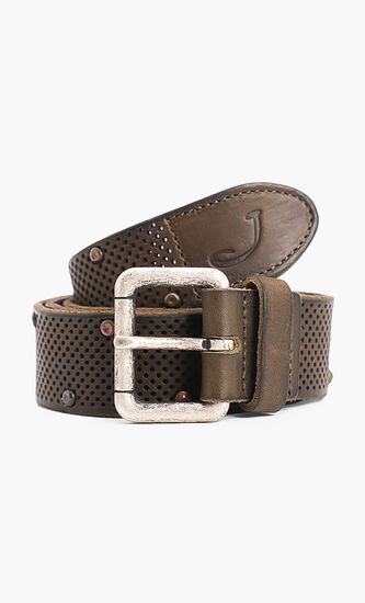 Leather Perforated Belt