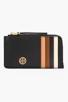 ROBINSON PEBBLED TOP-ZIP CARD CASE