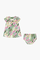 Cotton Tropical Print Dress