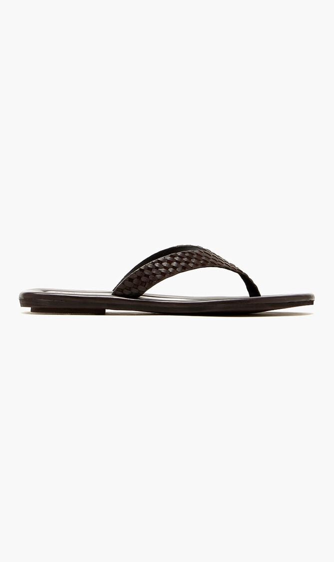 LATTICE WEAVE THONG