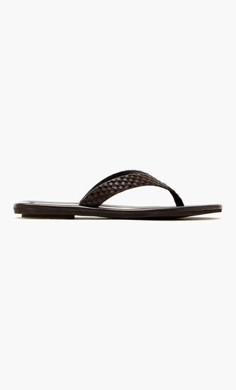 LATTICE WEAVE THONG