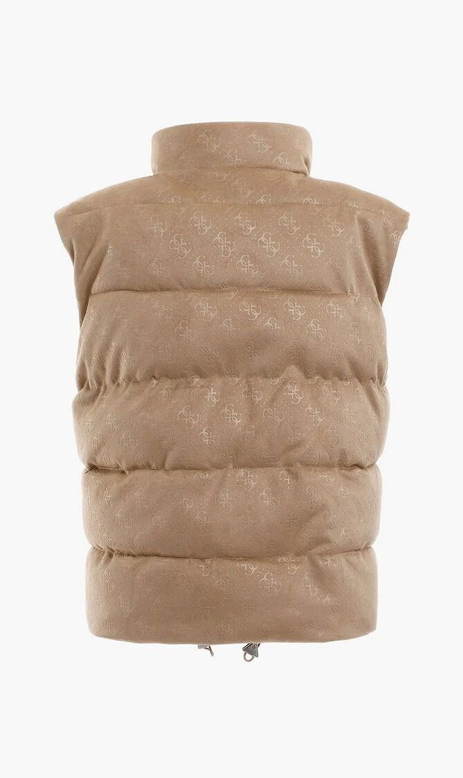 Jole Suede Puffer Vest