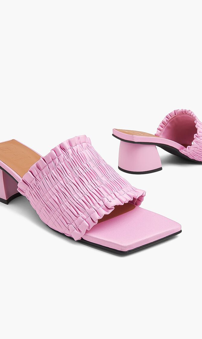 Smock Kitten Heel Mule