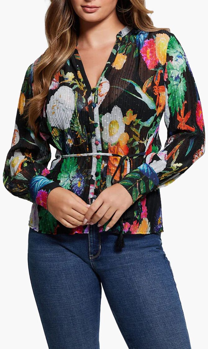 Garden Print Lisette top