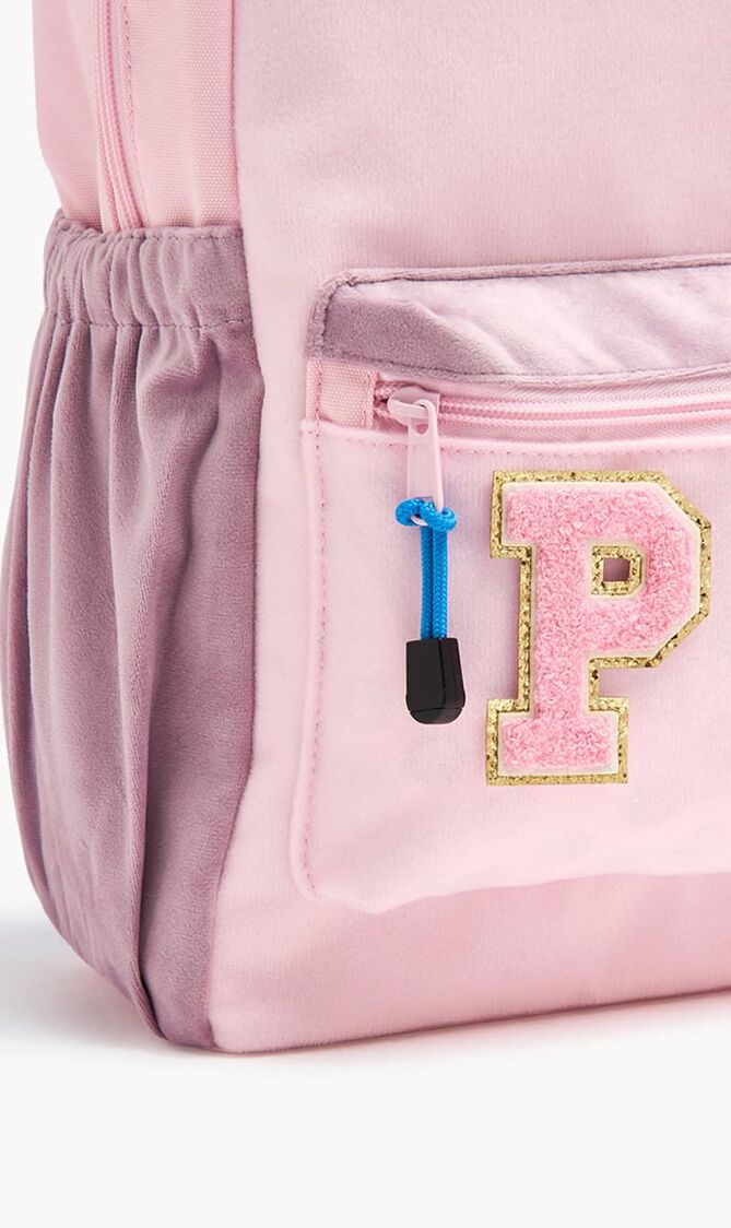 Chenille Sparkle Letter 'P' patch