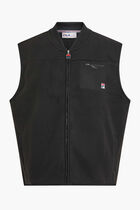 ROBIN POLAR FLEECE GILET W COTTON TWILL PATCH