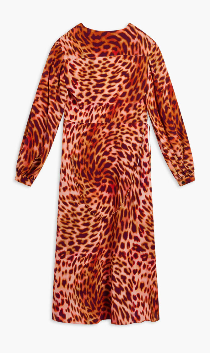 DRESS CHEETAH PRINT SILK CDC