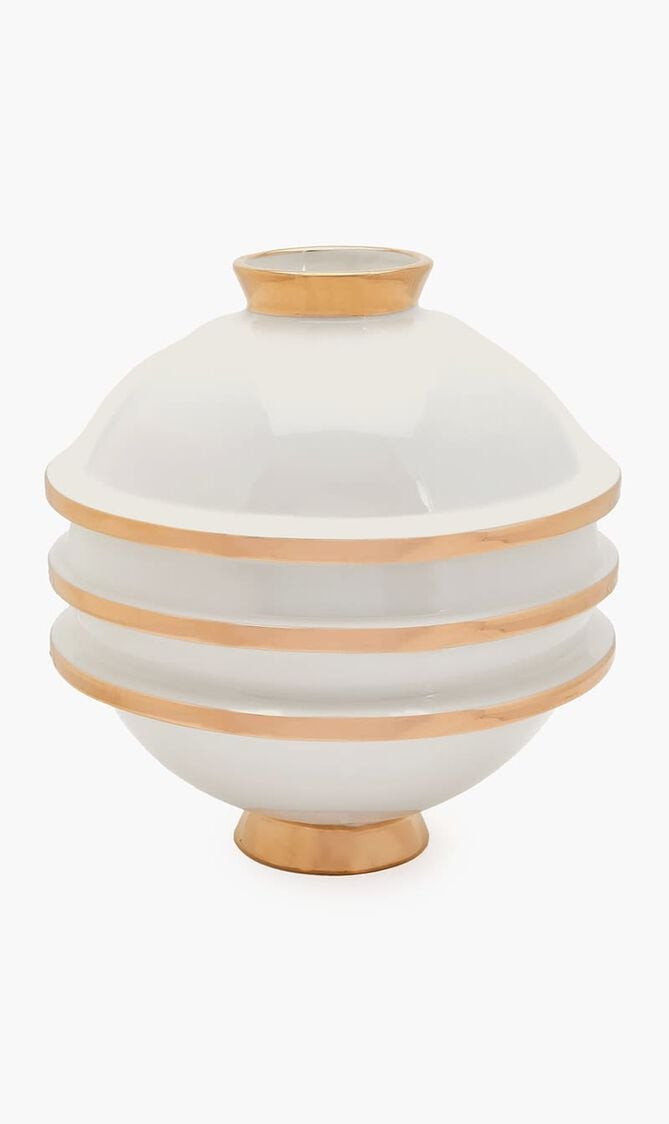 Orbit Vase Small White