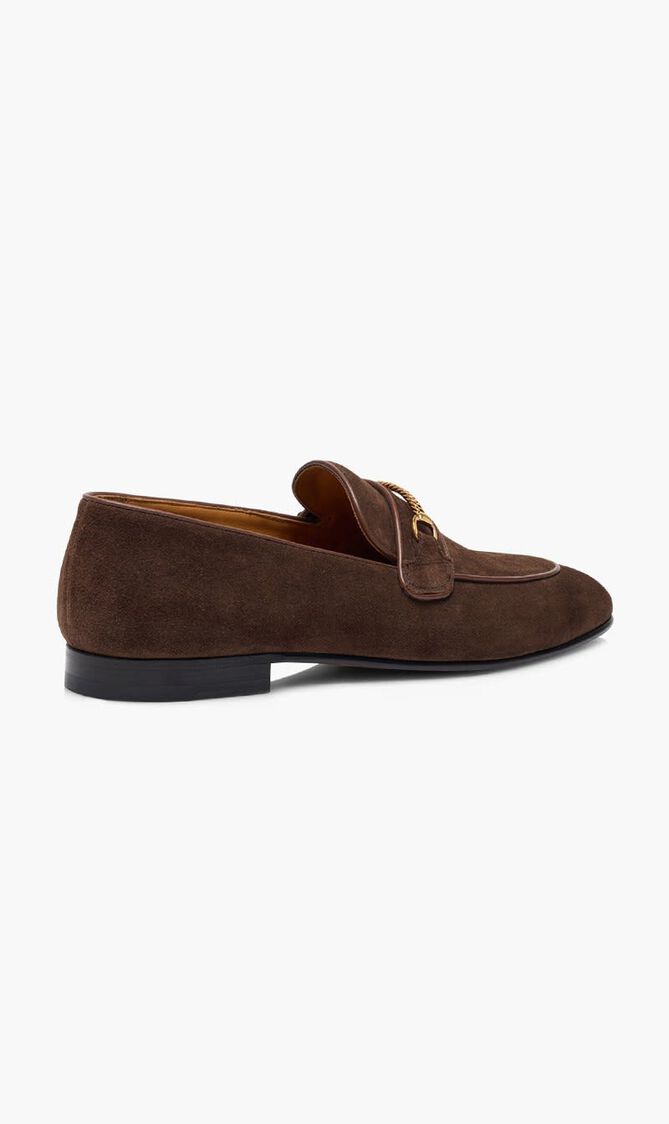 Suede Liam Chain Loafers