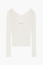 Long Sleeve Scalloped Top