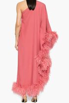 Feather Trim Dress