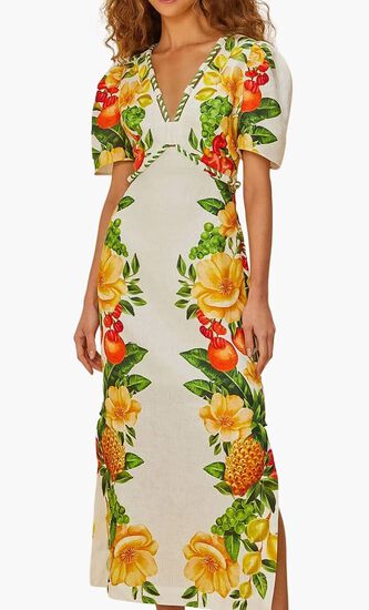 Picnic Flowers Maxi Dress