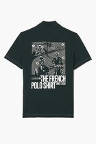 Back and Front Print Movement Polo Shirt