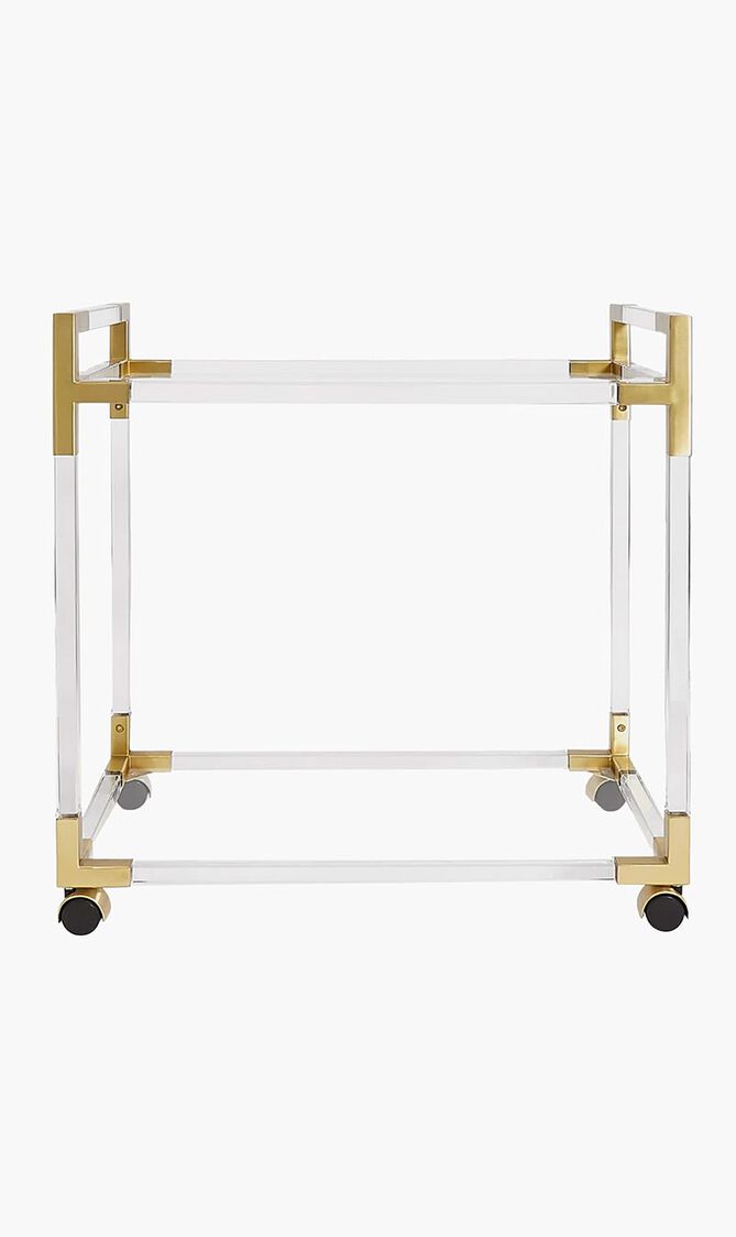Jacques Bar Cart Clear