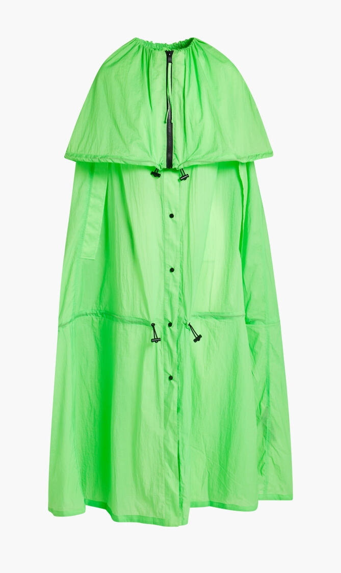 HUN'S PICK VOLUMINOUS RAINCOAT
