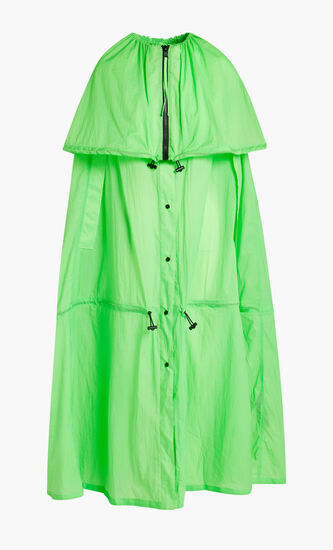 HUN'S PICK VOLUMINOUS RAINCOAT