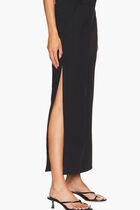 IRENA SIDE SPLIT MAXI SKIRT- BLACK