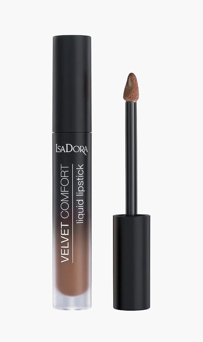 Isadora Velvet Comfort Liquid Lipstick Cool Brown