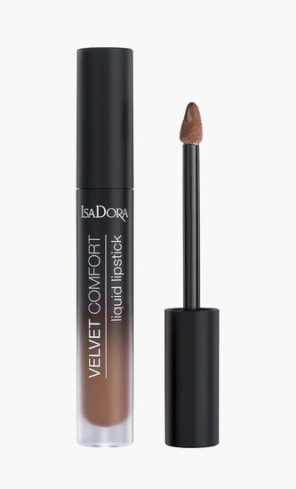 Isadora Velvet Comfort Liquid Lipstick Cool Brown