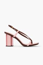 T STAMP HEEL SANDAL 85MM
