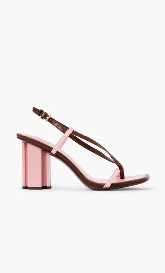 T STAMP HEEL SANDAL 85MM
