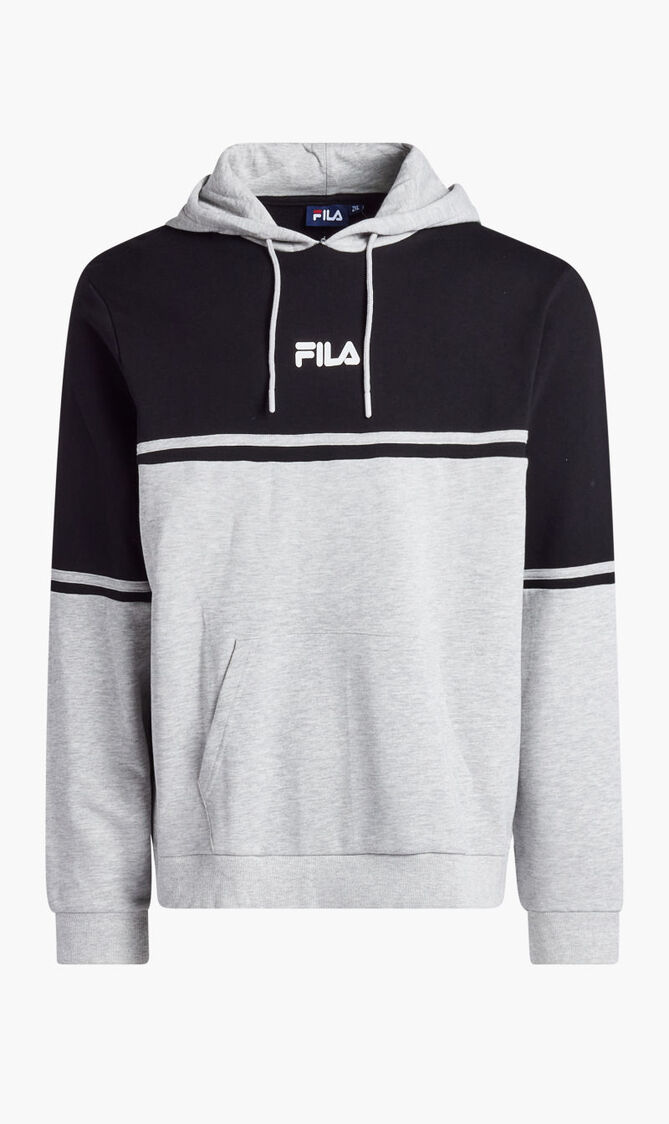 CUT AND SEW COLOUR BOCK HOODY FLAT PRINT
