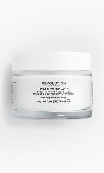 REVOLUTION SKINCARE HYALURONIC ACID OVERNIGHT HYDRATING FACE MASK 50GM
