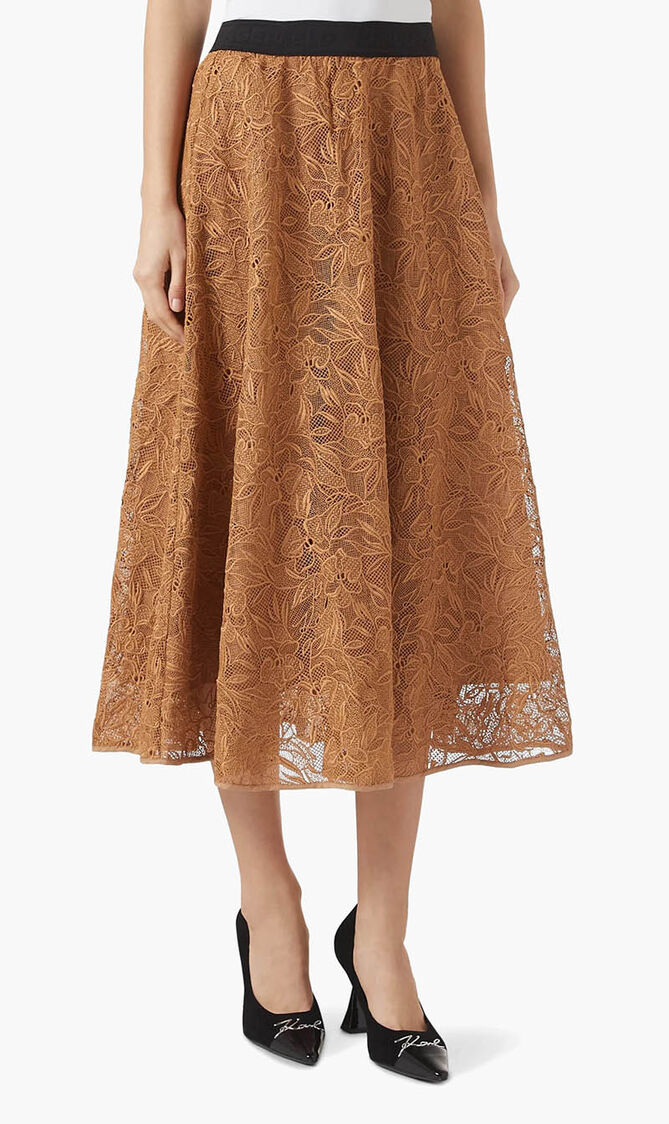 Orchid Embroidered Skirt
