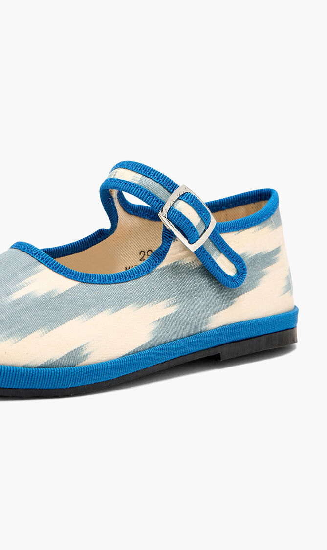 Ikkat Bambina Mary Jane Shoes