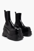 PLAIN ROUND TOE PLATFORM BOOT PLAIN ROUND TOE PLATFORM BOOT