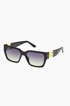 INJECTED SUN GLASSES - SQUARE - YELLOWOTHER GRADIENT SMOKE