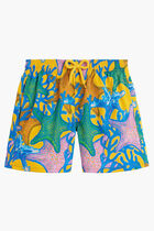 Glowed Stars Stretch Swim Shorts