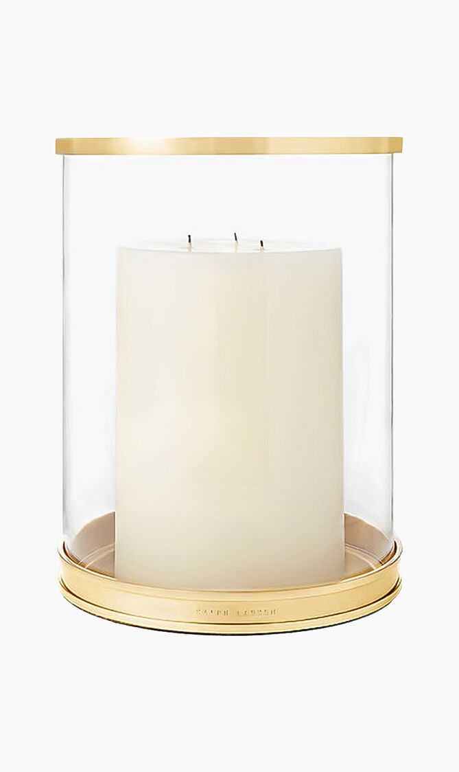 حامل الشموع البرونزي العصري هوريكين - بالحجم الصغير