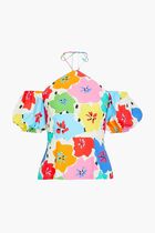 FLORAL DOTTY ROKA TOP-14-FLORAL PRINT-TOPS