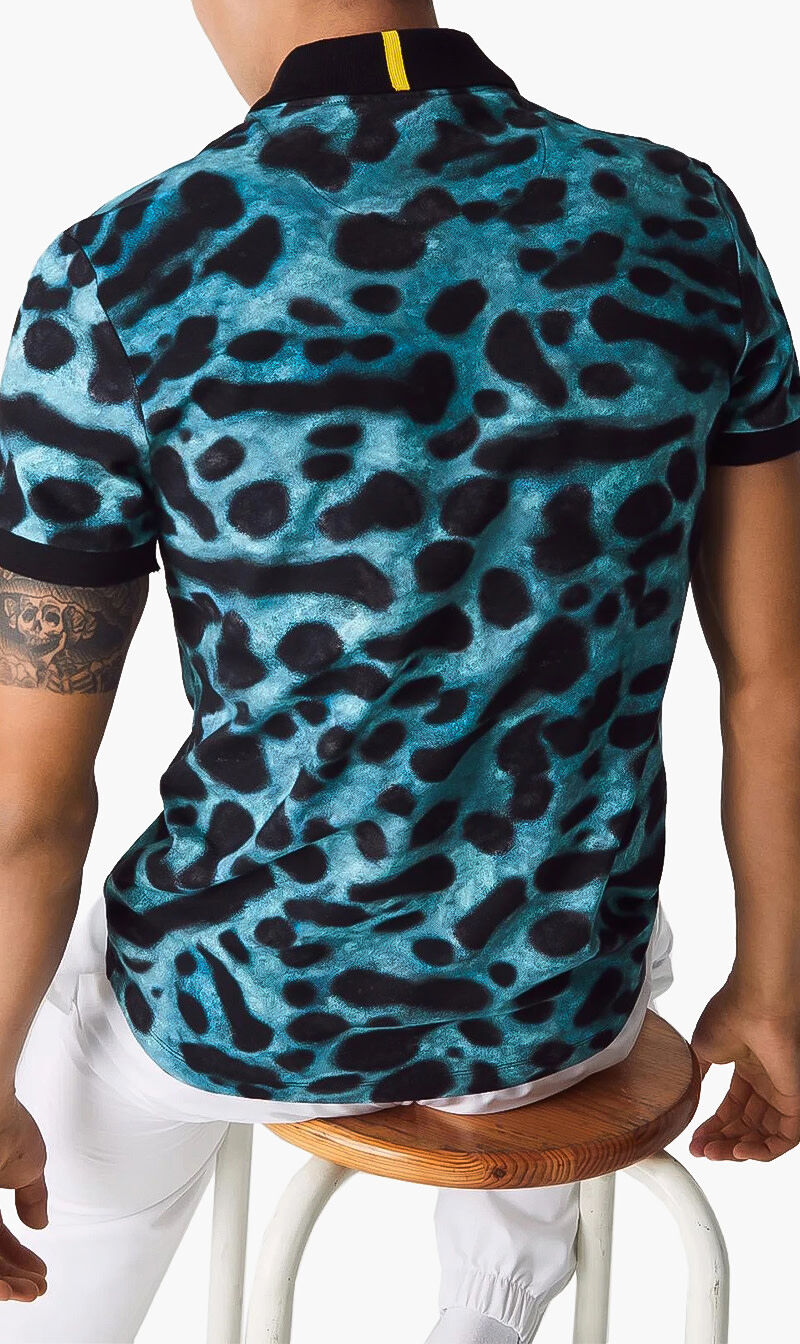 Lacoste leopard polo store