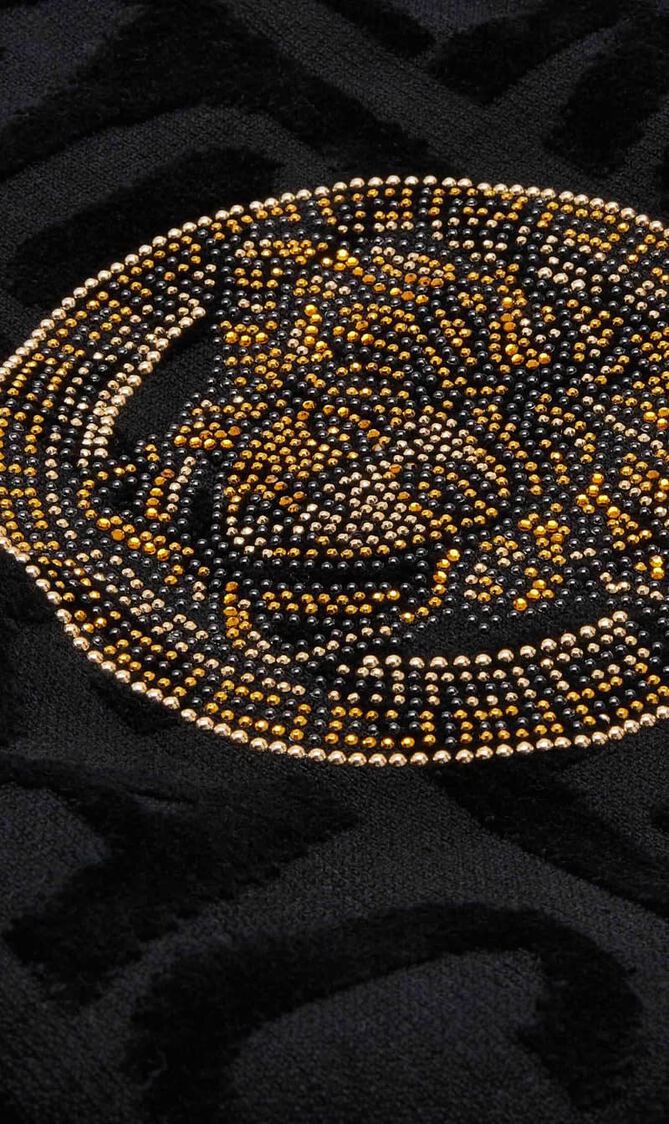 VSC BAROCCO BATHROBE WITH MEDUSA STUDS