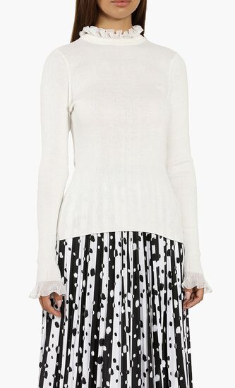 Dvana Frill Trim Sweater