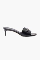 Rebecca Leather Kitten Heel Sandal