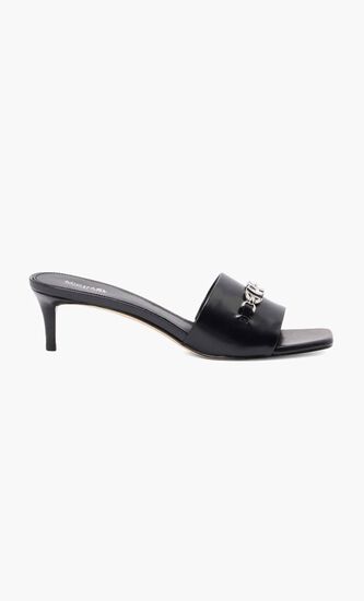 Rebecca Leather Kitten Heel Sandal
