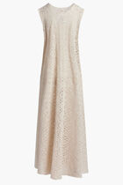 2 PIECE SET SILK ORGANZA TOP WITH SLEEVES EMBROIDERY & CROCHET WRAP DRESS UNDERNEATH