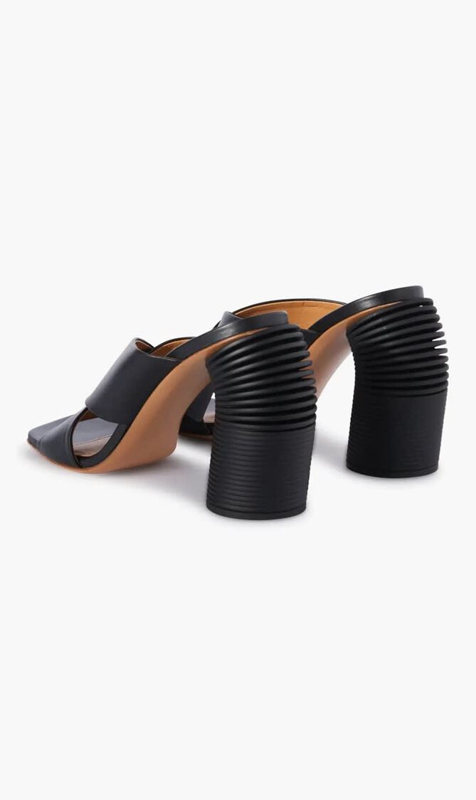 SPRING CRISS CROSS HIGH MULE BLACK BLACK