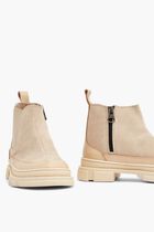 GAUCHO & SUEDE LEATHER CHELSEA BOOTS
