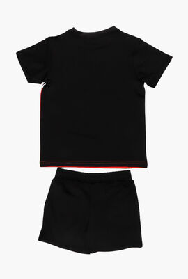 Zorb Colour Block T-Shirt and Shorts Set