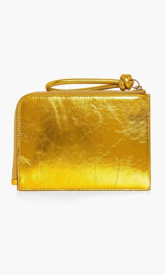 GIRO ENVELOPE MD LAMINATED SOFT CALF W NAPPA LINING (GOLD)