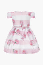 ABITO CON RIGHE E ROSE RA