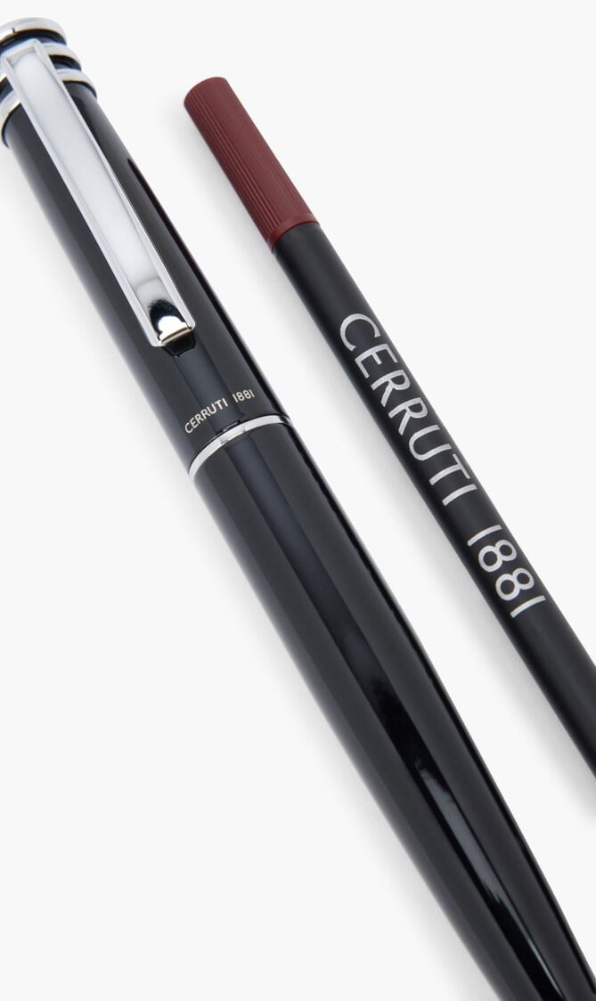 Bold Black Rollerball Pen Ring Top