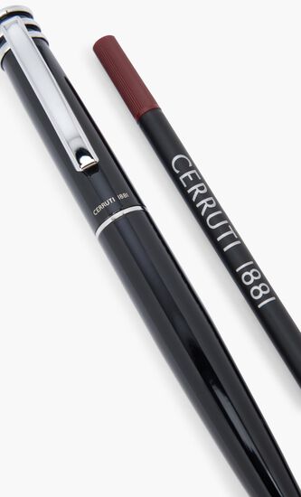 Bold Black Rollerball Pen Ring Top