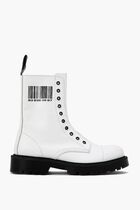 Barcode Leather Army Boots