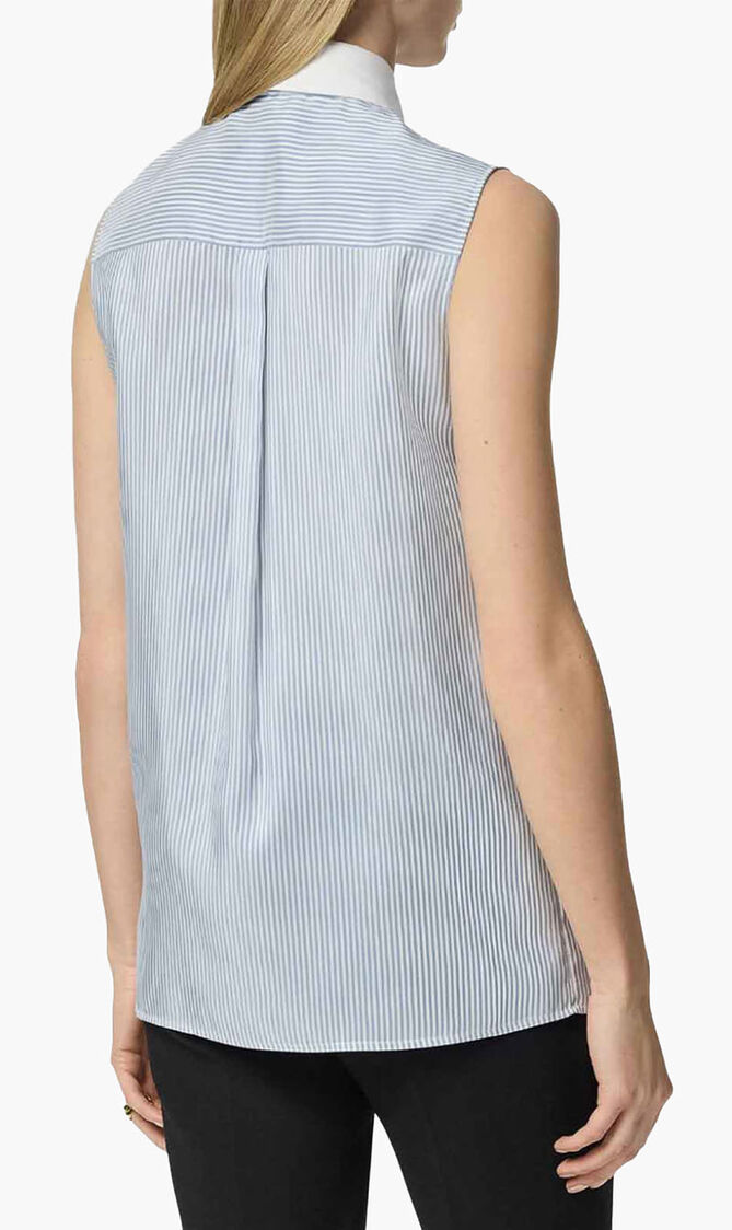 Lavalli Striped Silk Blouse