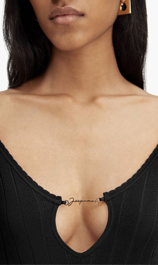 Long Sleeve Scalloped Top